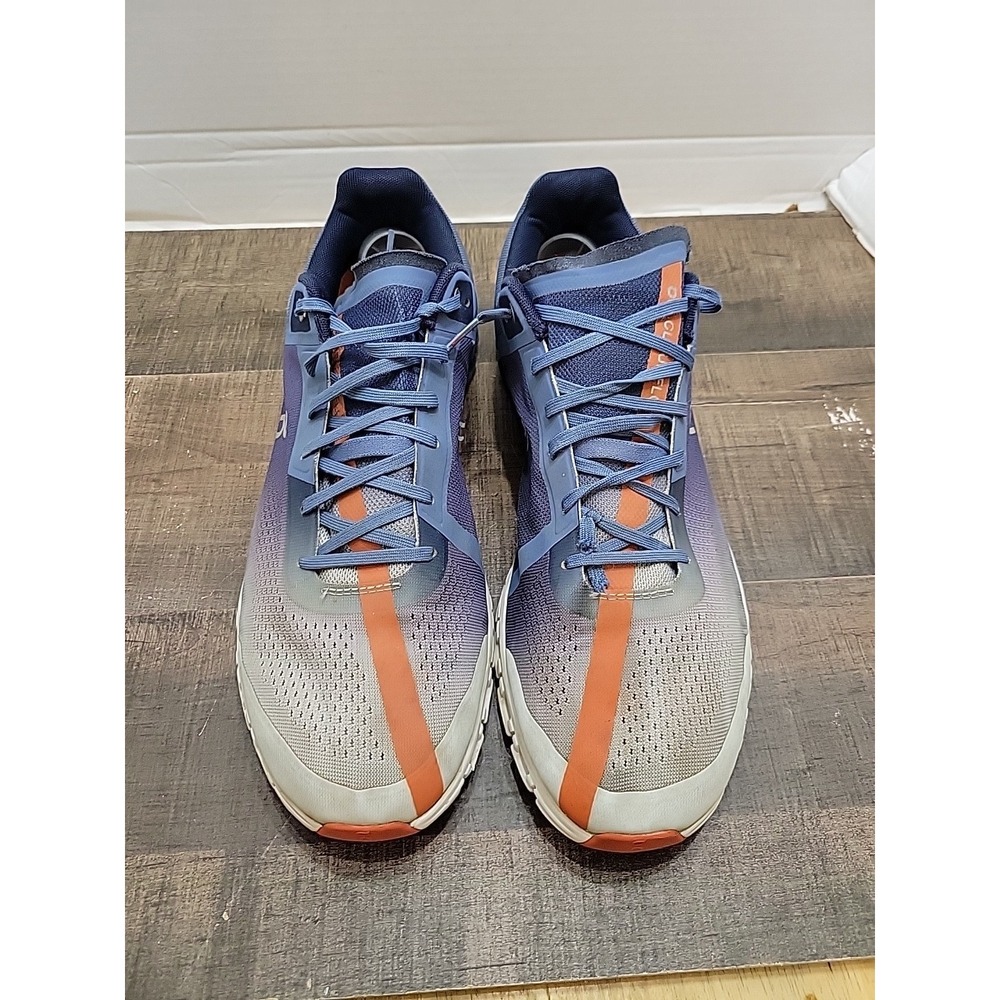 On Cloud Flow Shoes Mens 12 Blue Orange Running Gorpcore Sneaker 35.99237